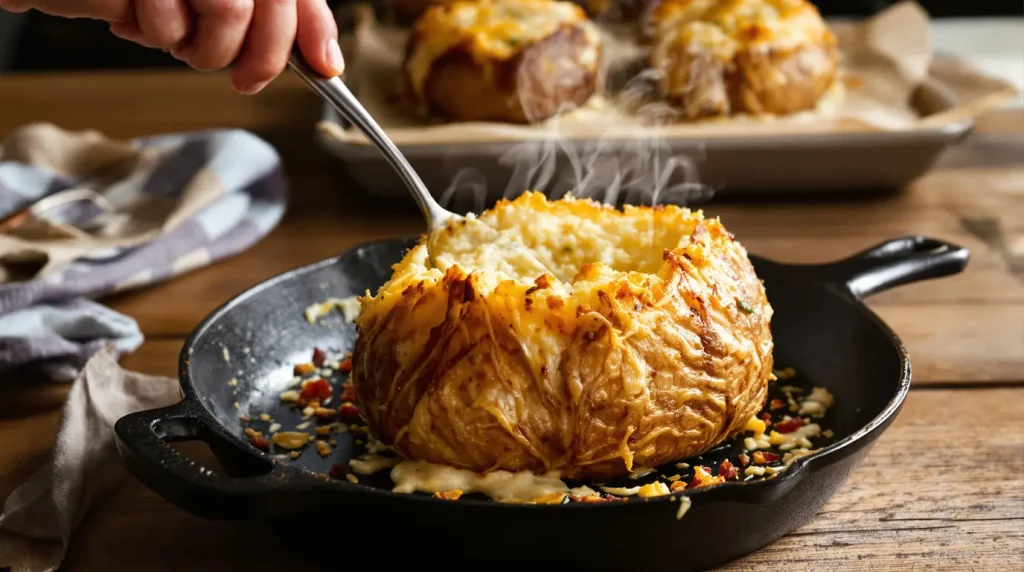 « Plus personne ne réclame de gratin le soir » : je farcis mes pommes de terre avec ce mélange pas cher et tout le monde adore !