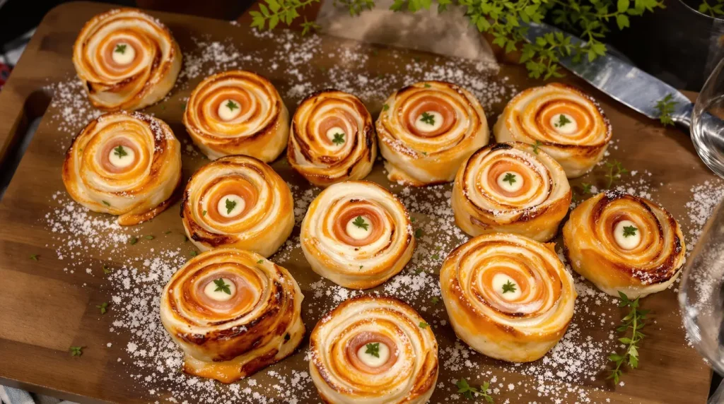 Trop simples pour être si bons ? Ces petits roulés feuilletés au fromage et saumon volent la vedette à toutes les verrines