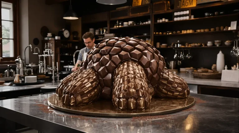 « Je ne viens pas travailler, c&rsquo;est un jeu » : quand les sculpteurs subliment le chocolat avec leurs œuvres